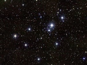 Sitting more than 2,100 light years from Earth, the Little Beehive Cluster shines bright in the evening sky this week. Credit: NOAO